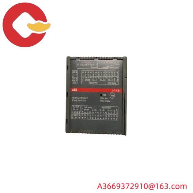 ABB 07AI91 GJR5251600R0278: High-Performance Analog I/O Module for Industrial Automation